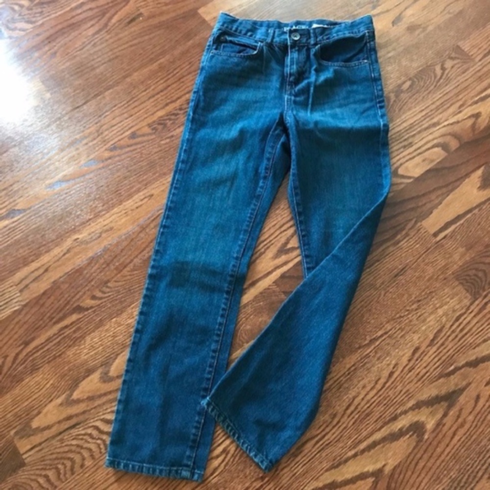 BOYS CHILDREN'S PLACE STRAIGHT ADJUSTABLE WAIST BLUE JEANS PANTS Sz 10 NEW NWT